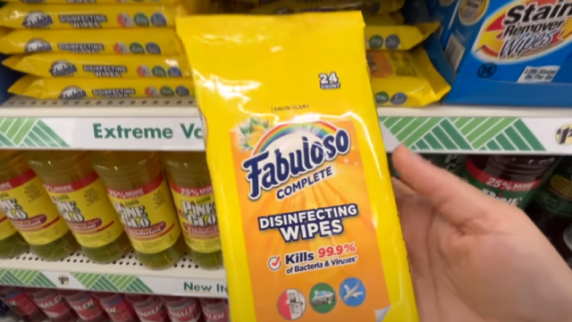 fabuloso wipes from dollar tree